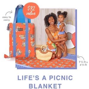 NWT Matilda Jane Life’s a Picnic Beach Bum Blanket